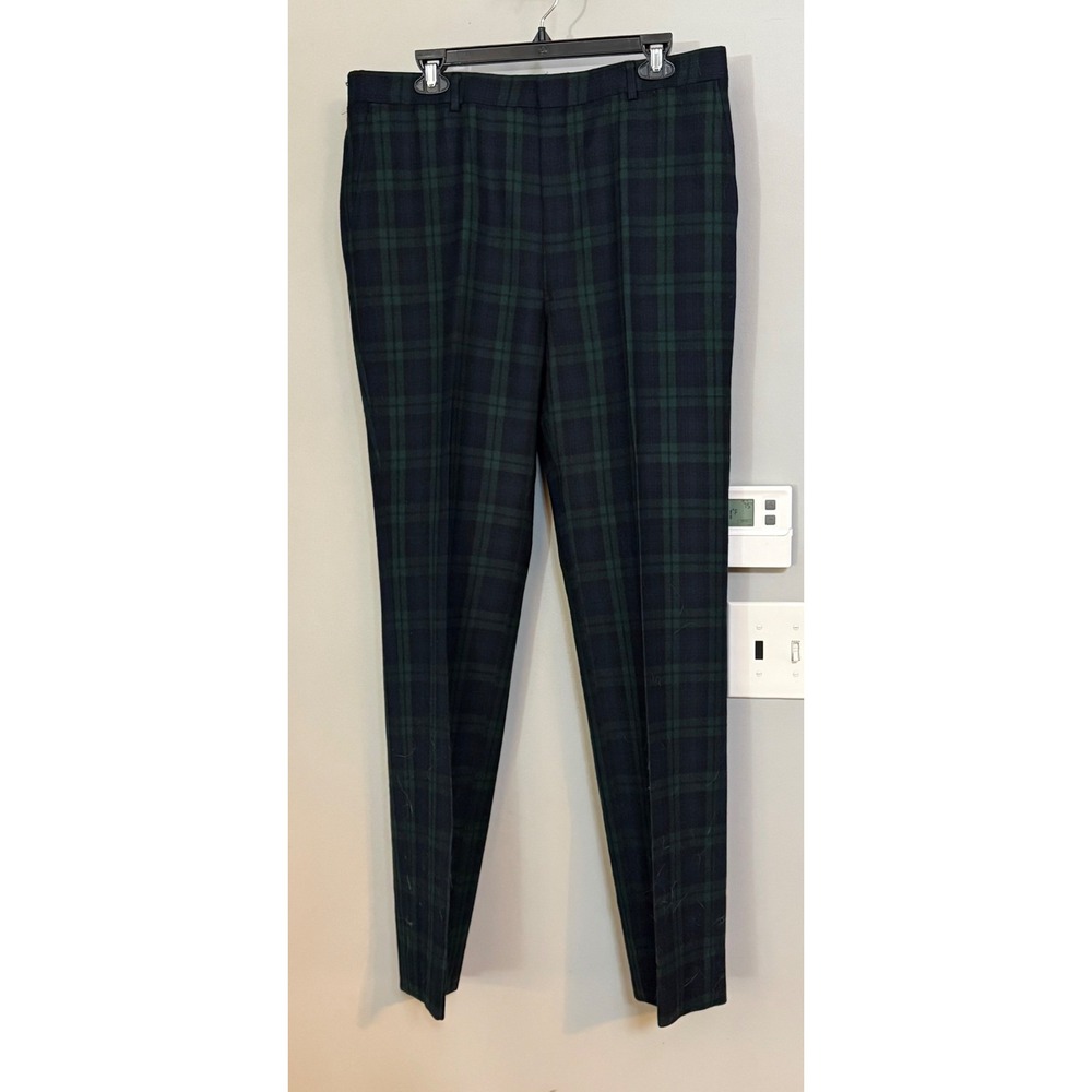 Neiman Marcus Dress Pants Vintage 36 Plaid Tartan Trousers